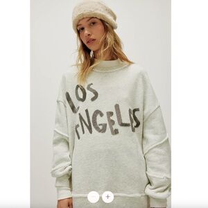 NWT Free People Ragabond City Dreams Sweatshirt- M